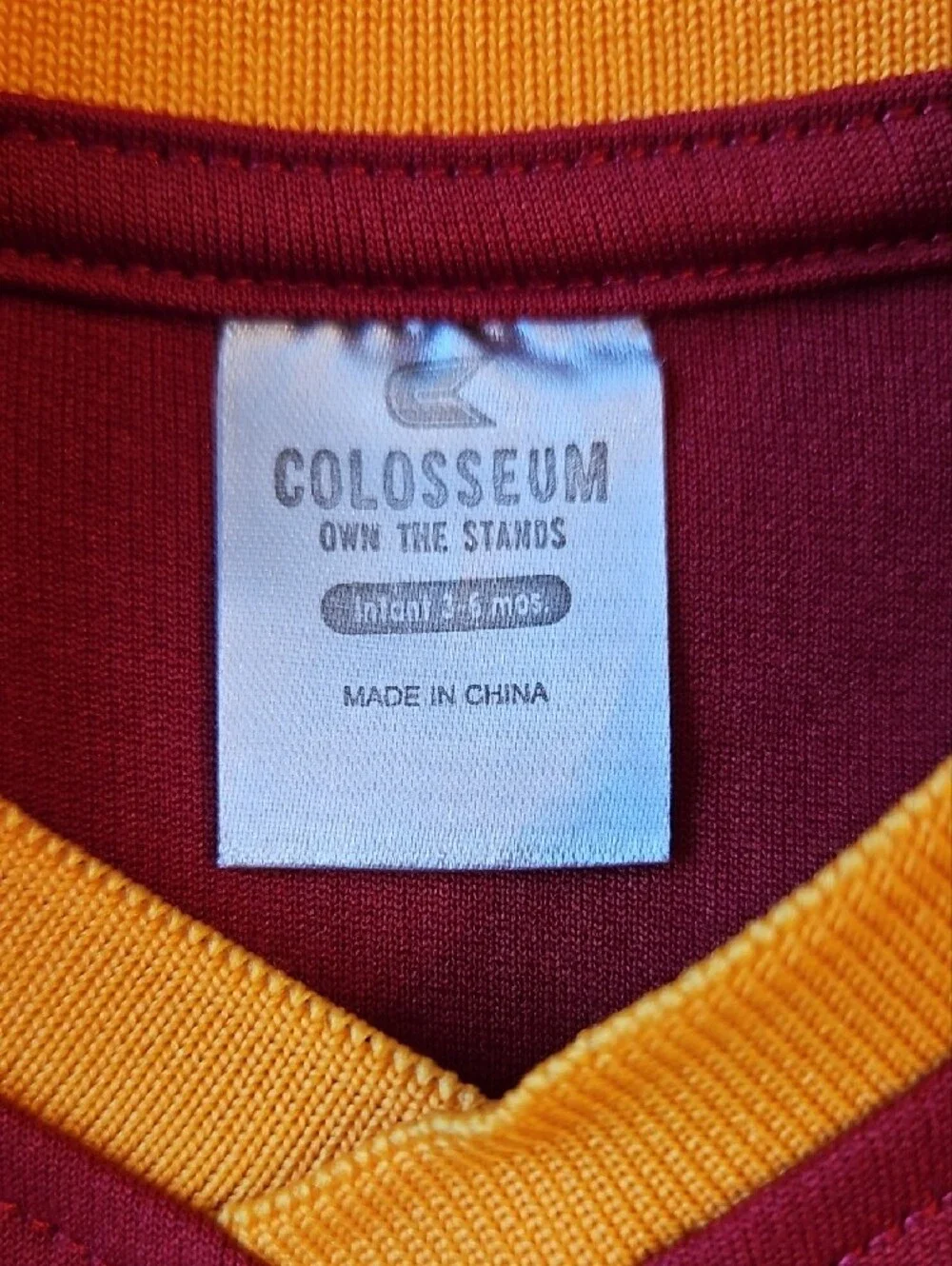 Colosseum Kids USC Maroon & Gold V-Neck Bodysuit